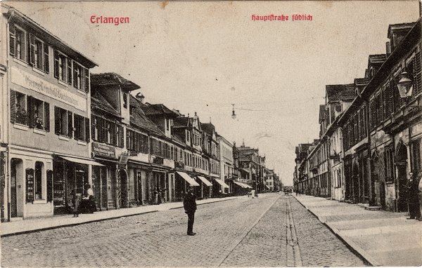 Erlangen, südliche Hauptstraße 1908