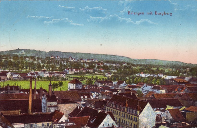 Erlangen, Viertel Cedernstrasse-Vierzigmannstrasse 1915
