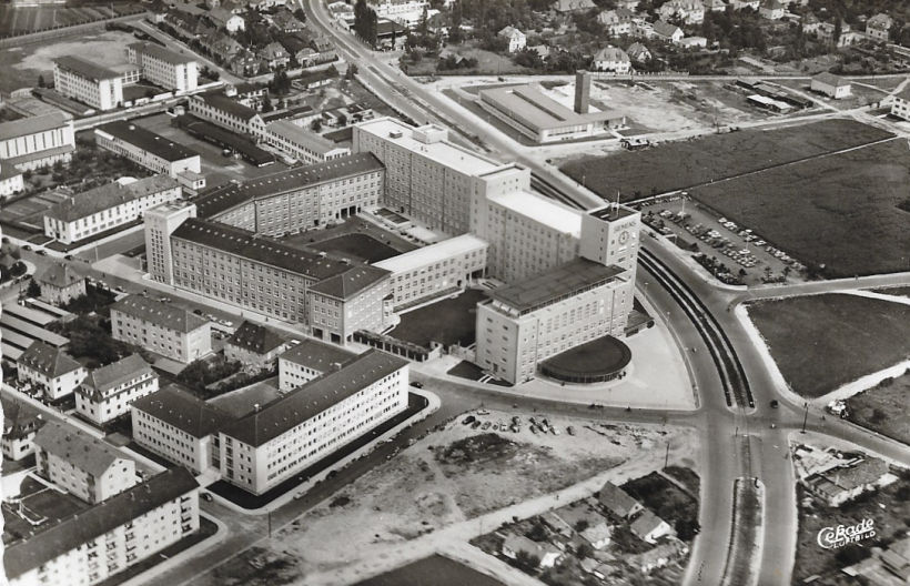 Erlangen, Werner-von-Siemensstrasse um 1957