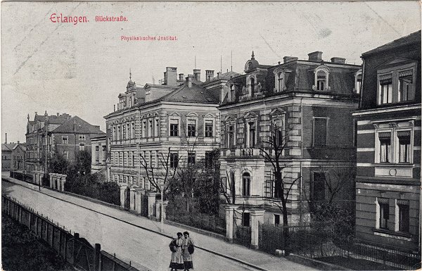 Glückstraße in Erlangen ca. 1910