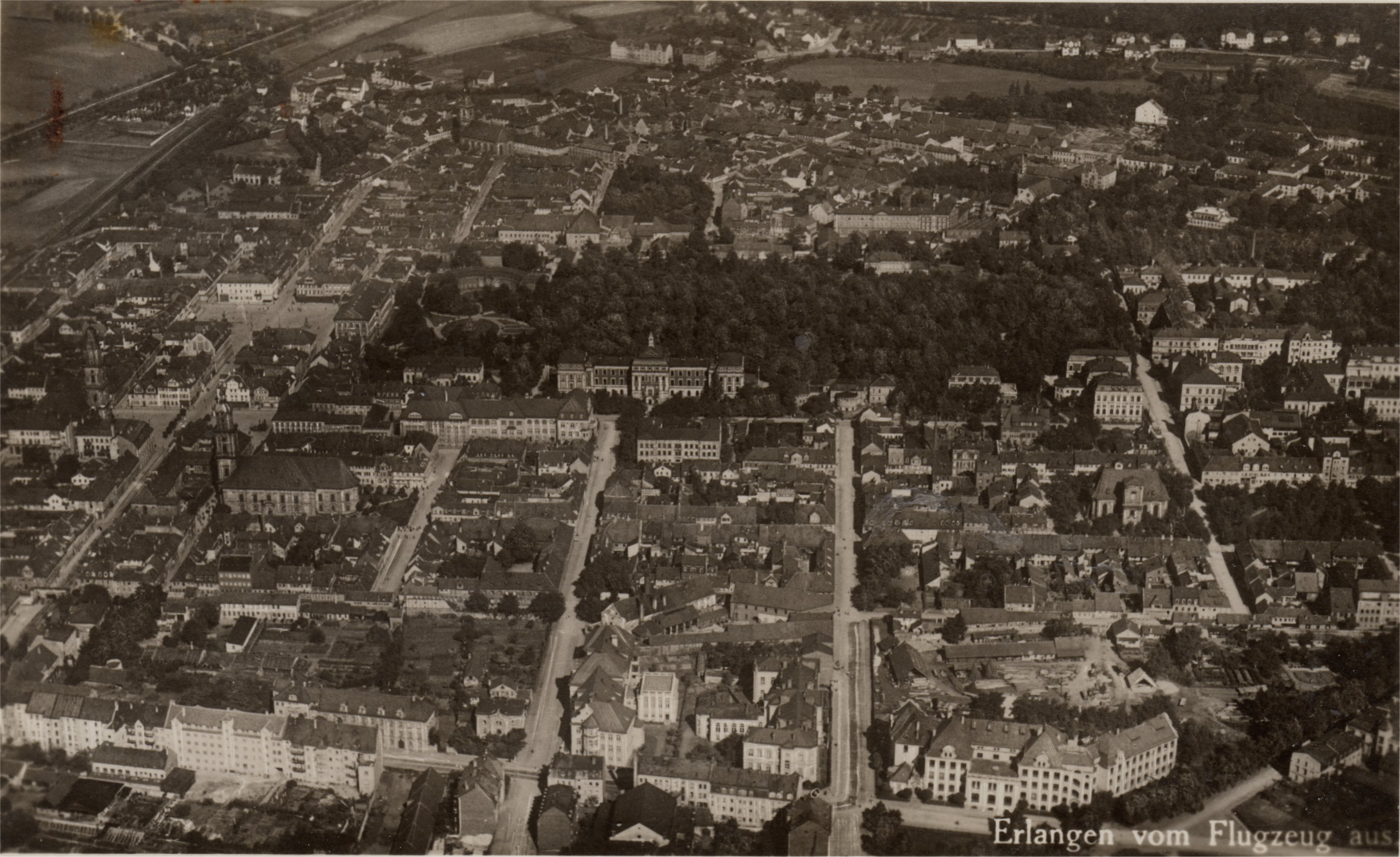 Luftbild Erlangen um 1928/30